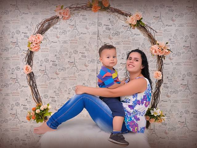 Dia das Mães  de Valéria e seu filho Jonathan Davi