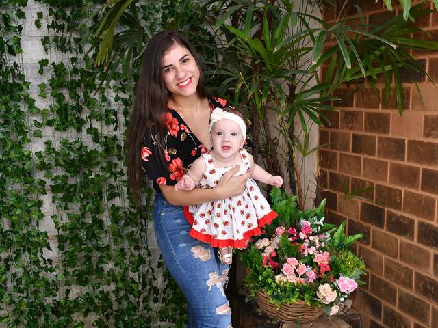 Dia das Mães  de Ana Luisa e a mamãe Tatiana