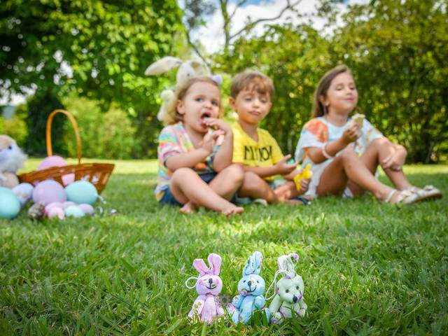 Páscoa 2018 de Manu, Maria e Benício