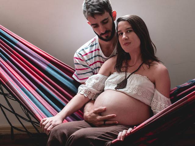 gestante de Clarice e Lucas e a espera pela Laura