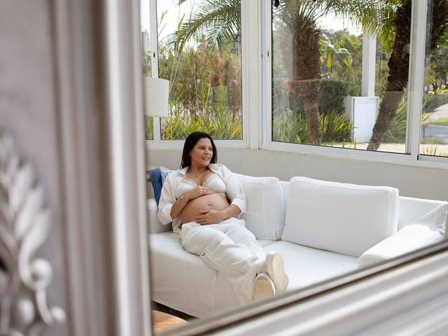 GESTANTE de A espera do Davi