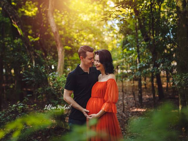 Gestante de A espera de Rafael e Gabriel 