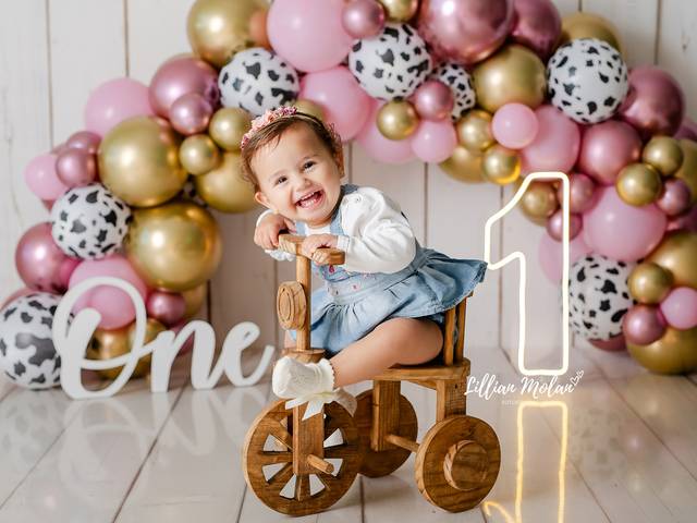 Cake Smash de Maria Valentina - 1 aninho 