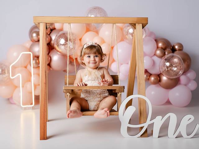 Cake Smash de Aurora - 1 aninho 