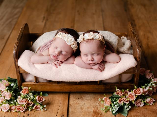 Newborn de Elisa e Cecília - 20 dias 