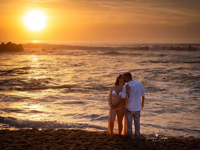 Gestante de À espera  de Guilherme - Ensaio gestante externo