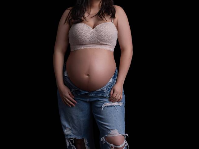 Gestante de À espera da Isa