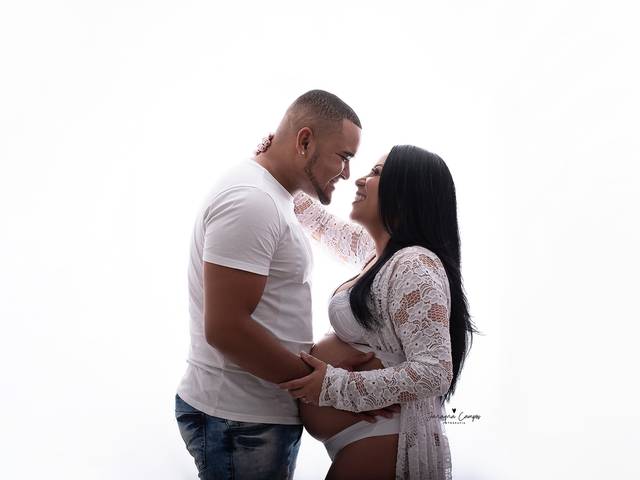 Gestante de A linda espera por Luiz