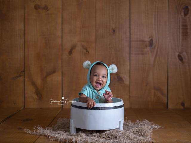 Acompanhamento do bebê de Ensaio Acompanhamento - Davi 7 meses