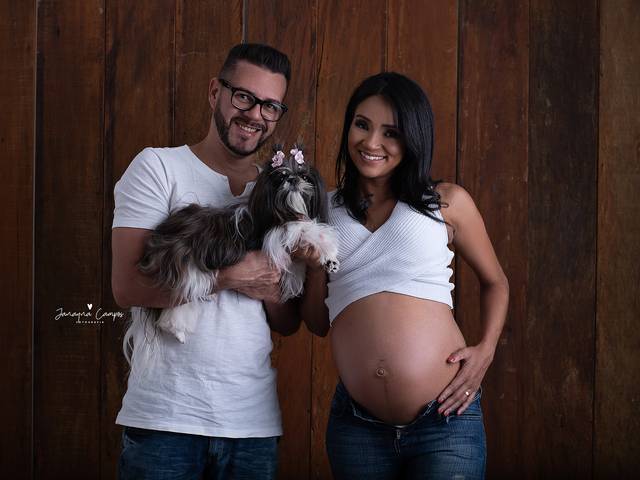 Gestante de Ensaio Gestante - À espera de João Guilherme