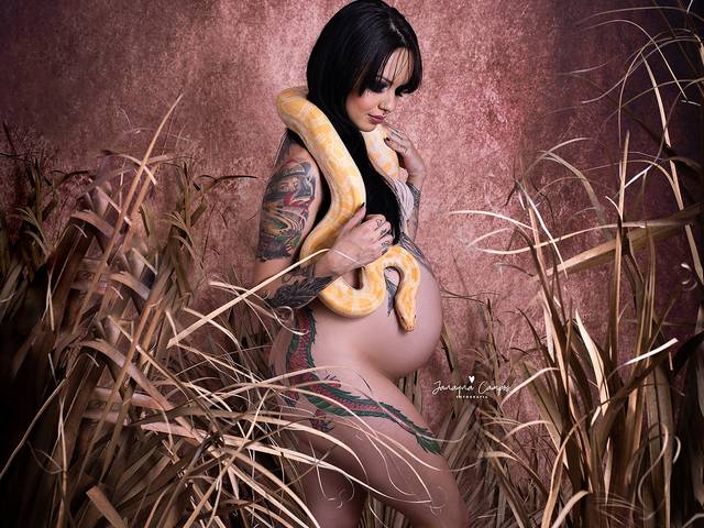 Gestante de Ensaio Gestante em Estúdio - À espera de Vincenzo