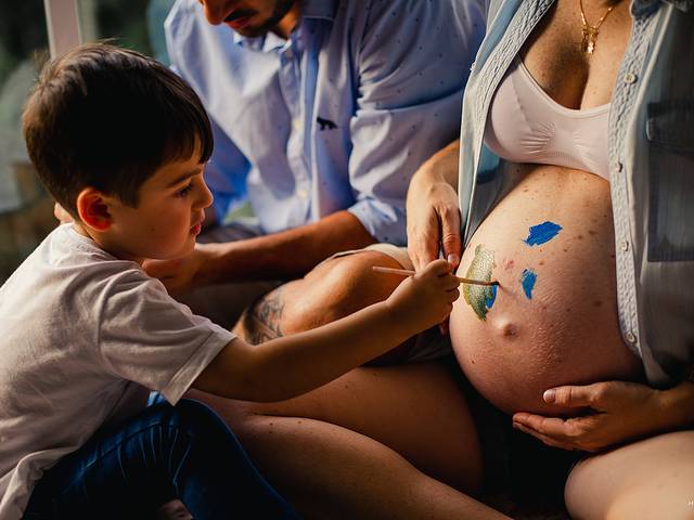 Gestantes de Aline + Pablo + Benjamin = Valentina