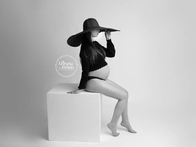 Gestante de Ensaio Gestante Estúdio Andressa