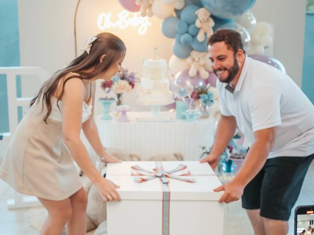 Revelação de Chá Revelação Jayne e Rapha