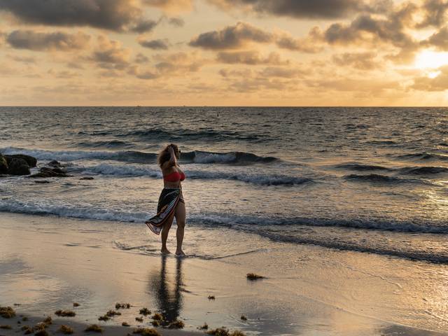 Ensaio de Familia de Ensaio casal na Praia de Deerfild Beach na Flórida