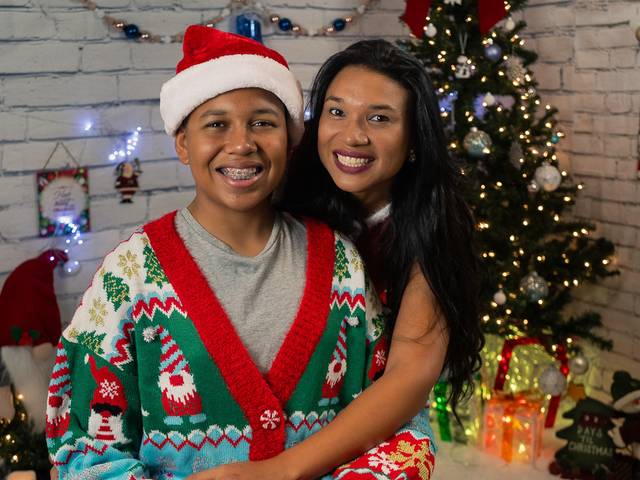 Ensaio de Familia de Ensaio de natal - mãe e filho