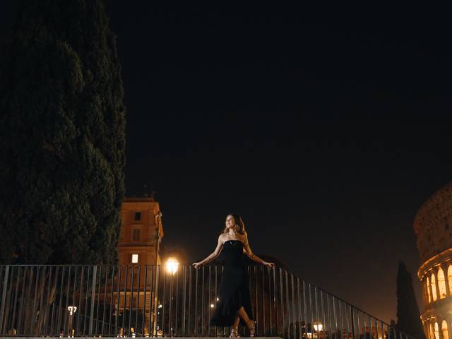 ROMA of Ensaio fotográfico de 15 anos em Roma: Brenda no Coliseu à noite