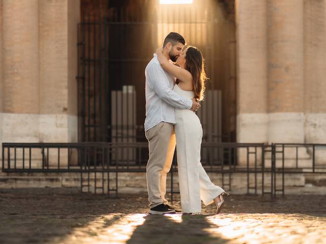ROMA of Ensaio Fotográfico ao Nascer do Sol no Coliseu: Raissa e Matheus