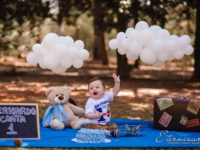 INFANTIL  de 1 Aninho Bernardo / Ensaio smash the cake