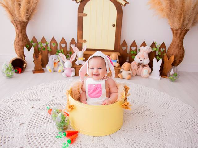 Páscoa 2024 de Clara - 5 meses