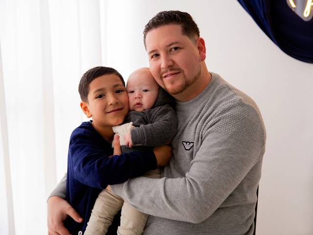 Dia dos Pais de Caio; Lorenzo & papai
