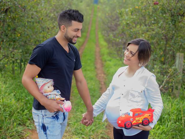 Gestante de Leticia + Vinícius = Enzo e Milena