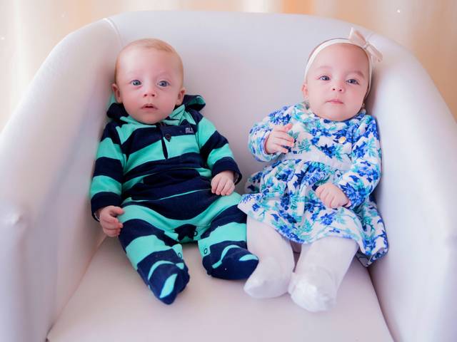 Acompanhamento Mensal de Milena e Enzo - 3 meses