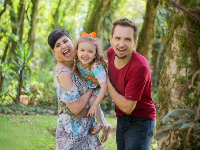 Família de Papai; mamãe e Ana Clara