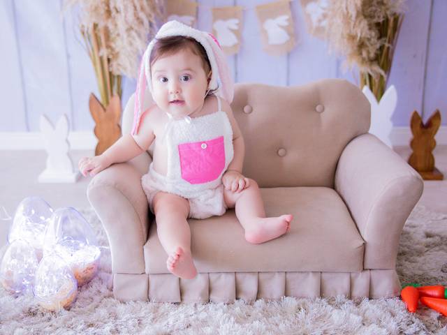 Páscoa 2021 de Maria Luísa - 7 meses