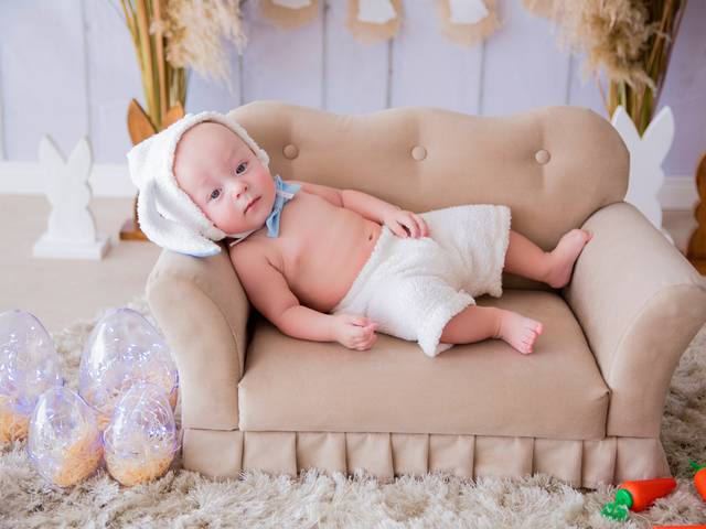 Páscoa 2021 de David - 4 meses