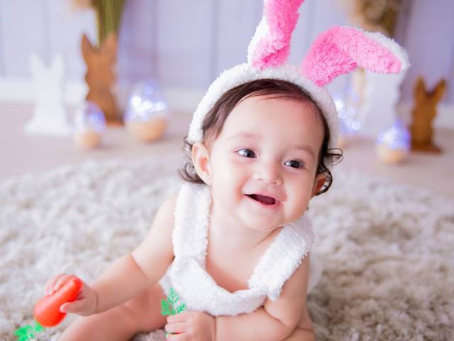 Páscoa 2021 de Helena - 7 meses