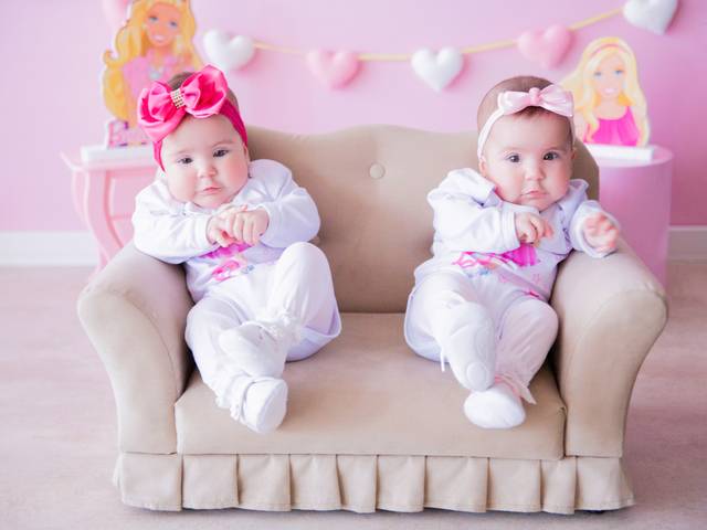 Acompanhamento Mensal de Luiza & Valentina - 5 meses