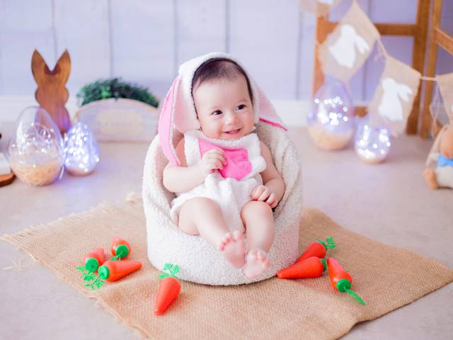 Páscoa 2022 de Mariah - 4 meses