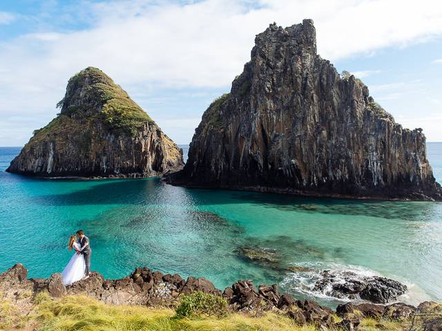 PÓS WEDDING de Ensaio fotográfico dos noivos Aline + Paulo em Fernando de Noronha - Schmitz Fotografia - Fotógrafo de casamento no Espírito Santo