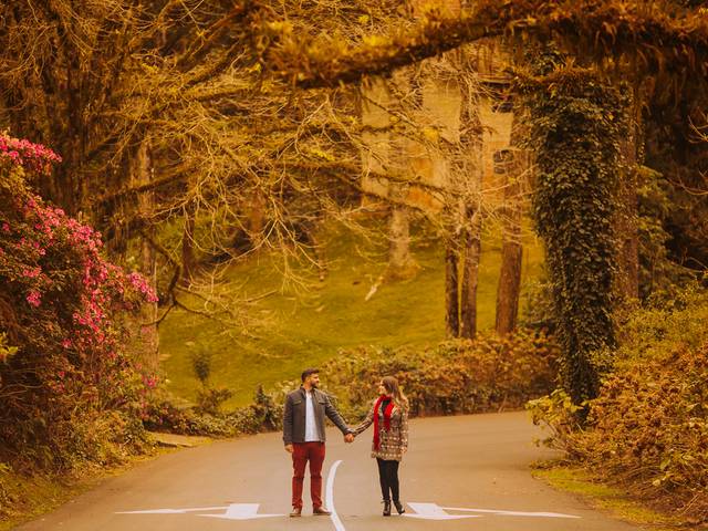 PRÉ WEDDING de Ensaio fotográfico pré casamento (pré wedding) noivos Merieli + Vitor em Gramado - RS - Schmitz Fotografia - Fotógrafo de casamento no Espírito Santo
