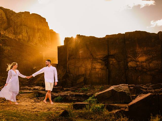 Ensaio de Casal de Eduarda e Fabiano | Pré casamento em Torres