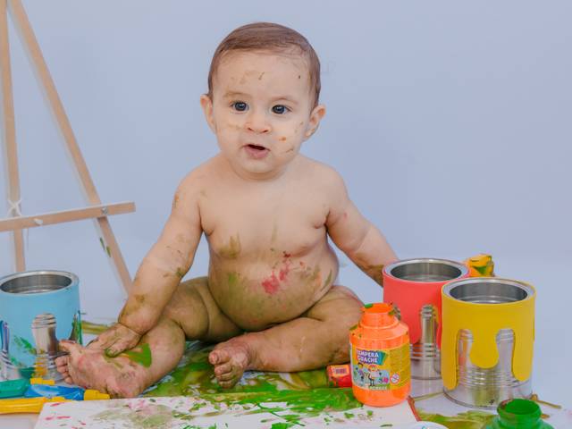 ACOMPANHAMENTO de SESSÃO DE PINTOR - MIGUEL - 5 MESES