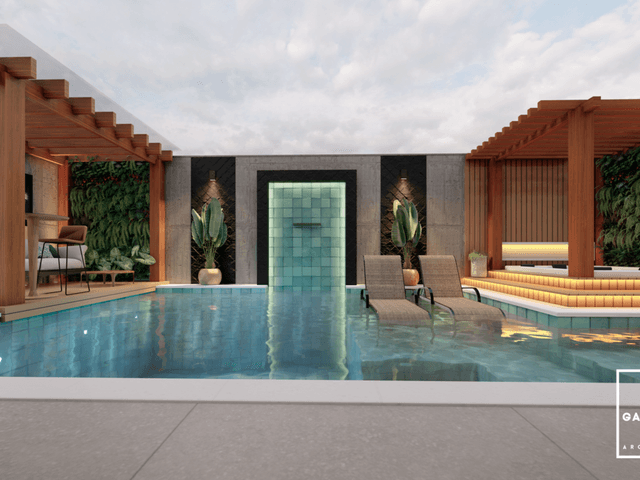 Residencial de Projeto da Área Externa - Residência THG