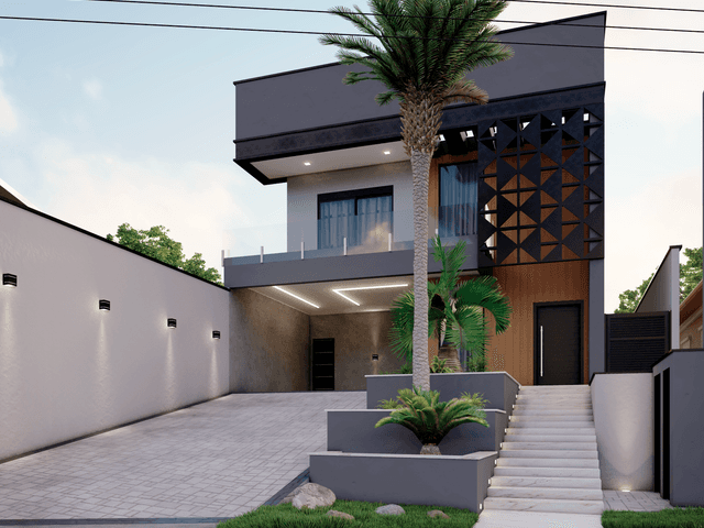 Fachadas de Projeto de Fachada - Residência THG