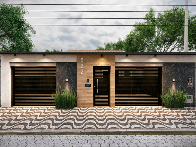 Fachadas de Projeto de Fachada - Residência FB