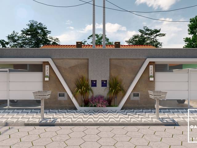 Fachadas de Fachada - HR Construtora