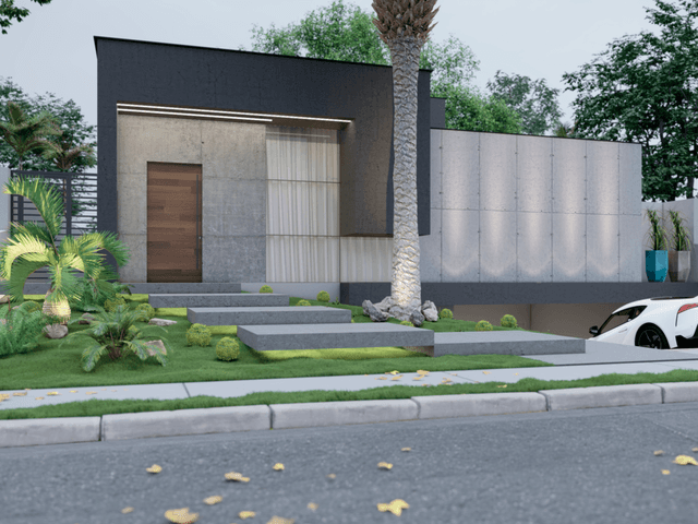 Fachadas de Projeto de Fachada - Minimalista