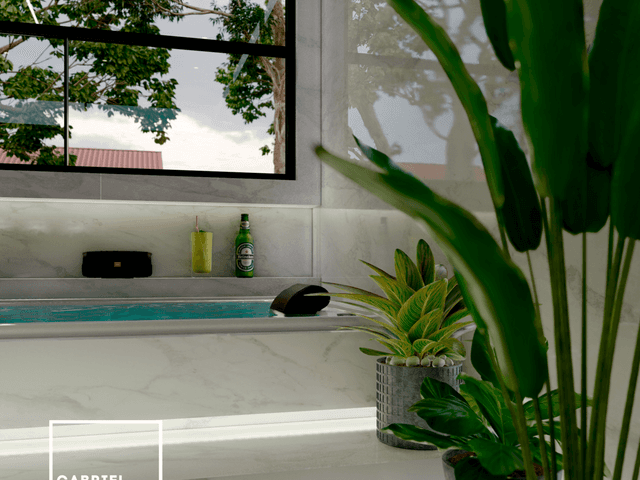 Residencial de Projeto de Interiores - Banheiro Suíte Master