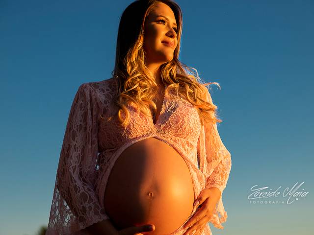 Gestante de Ensaio Gestante Lídia