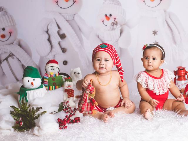 Crianças de Ensaio Natal Arthur&Laura