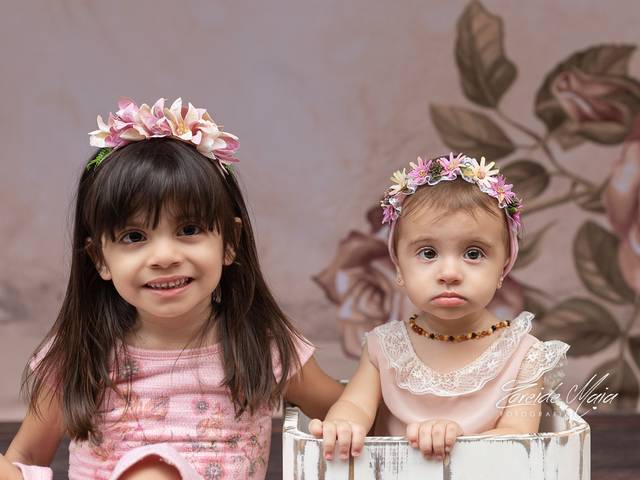 Crianças de Ensaio Infantil Maria Fernanda & Júlia