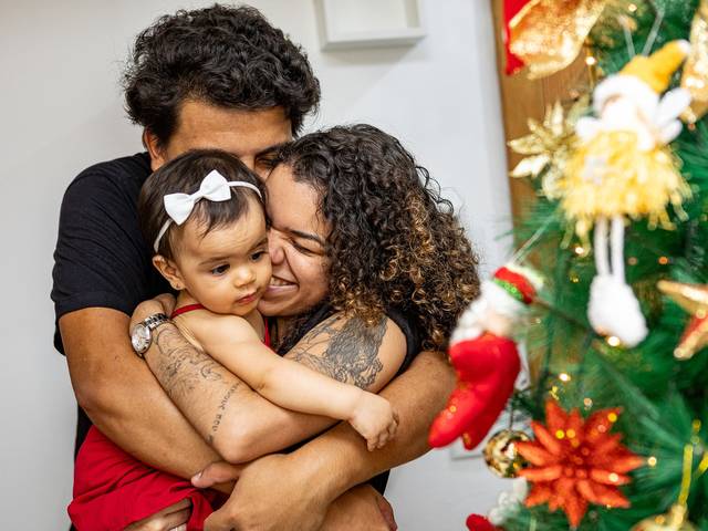 Ensaio infantil de O PRIMEIRO NATAL DA ISABELLA