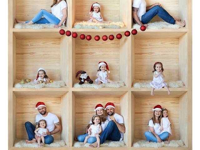 Ensaios temáticos de Natal na caixa