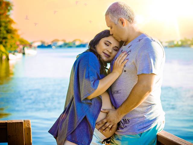 GESTANTE  de A espera de Ayla e Antony ( Fabio e  Dayane )