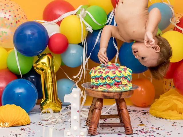 SMASH THE CAKE e ENSAIO ANIVERSÁRIO de Gabriel Smash the cake